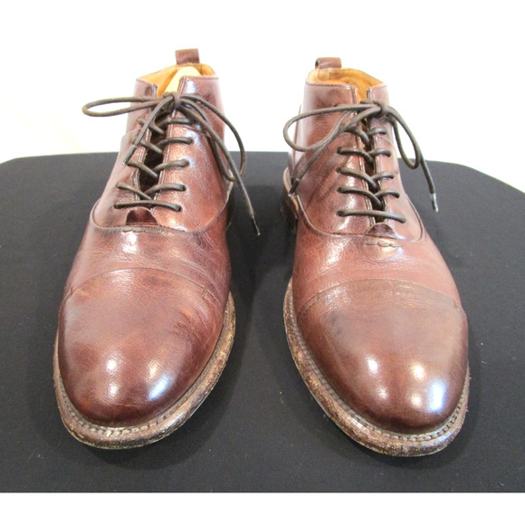 Untamed Street Italy Brown Leather Cap Toe Chukka Boots Men 7 US / 40 EU main image 8